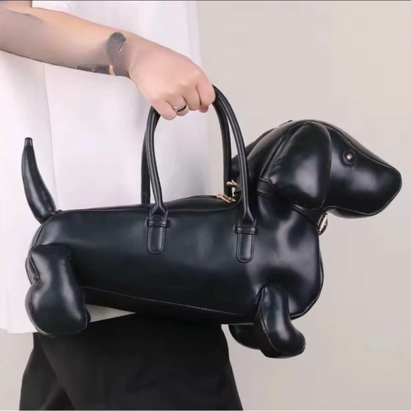 Black Dog-Shaped handbag - Picture 3 of 5